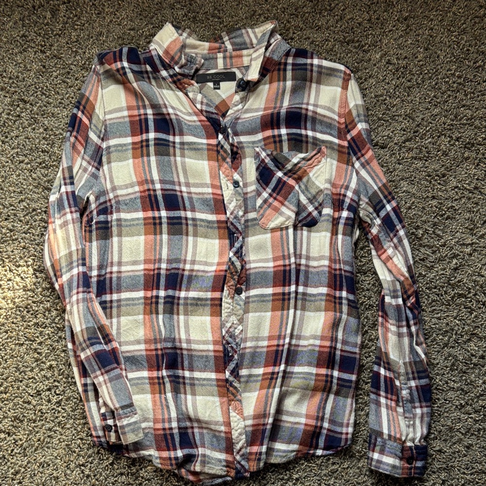BE COOL Multicolor Plaid Shirt